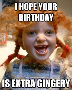 I hope your Birthday is Extra Gingery